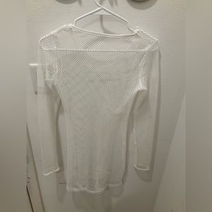 Open knit cover up dress